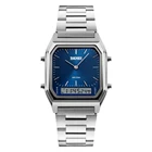 Часы SKMEI Мужские кварцевые с хронографом, модные повседневные цифровые водонепроницаемые, с подсветильник, с двойным временем, 1220