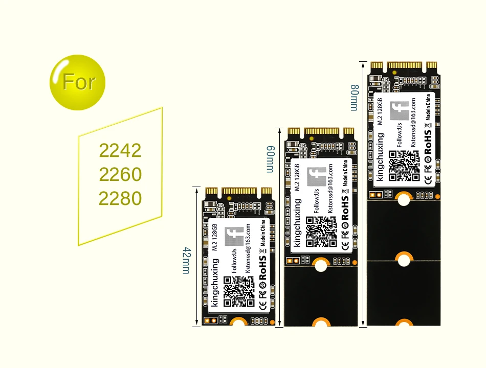 Kingchuxing SSD M2 128GB 2280 2260 ngff sata Ноутбук Настольный ультратонкий внутренний игровой Экстремальный твердотельный диск жесткий диск