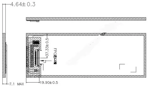 6,86 дюйма 40PIN 16,7 М TFT ЖК-экран мини DSI интерфейс 480(RGB)* 1280