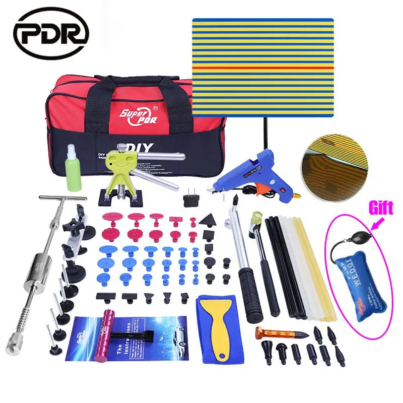 PDR Tools Kit DIY Remove Dent Paintless Dent Repair Tool Car Dent Remover Reverse Hammer Straightening Pulling Dents Instruments