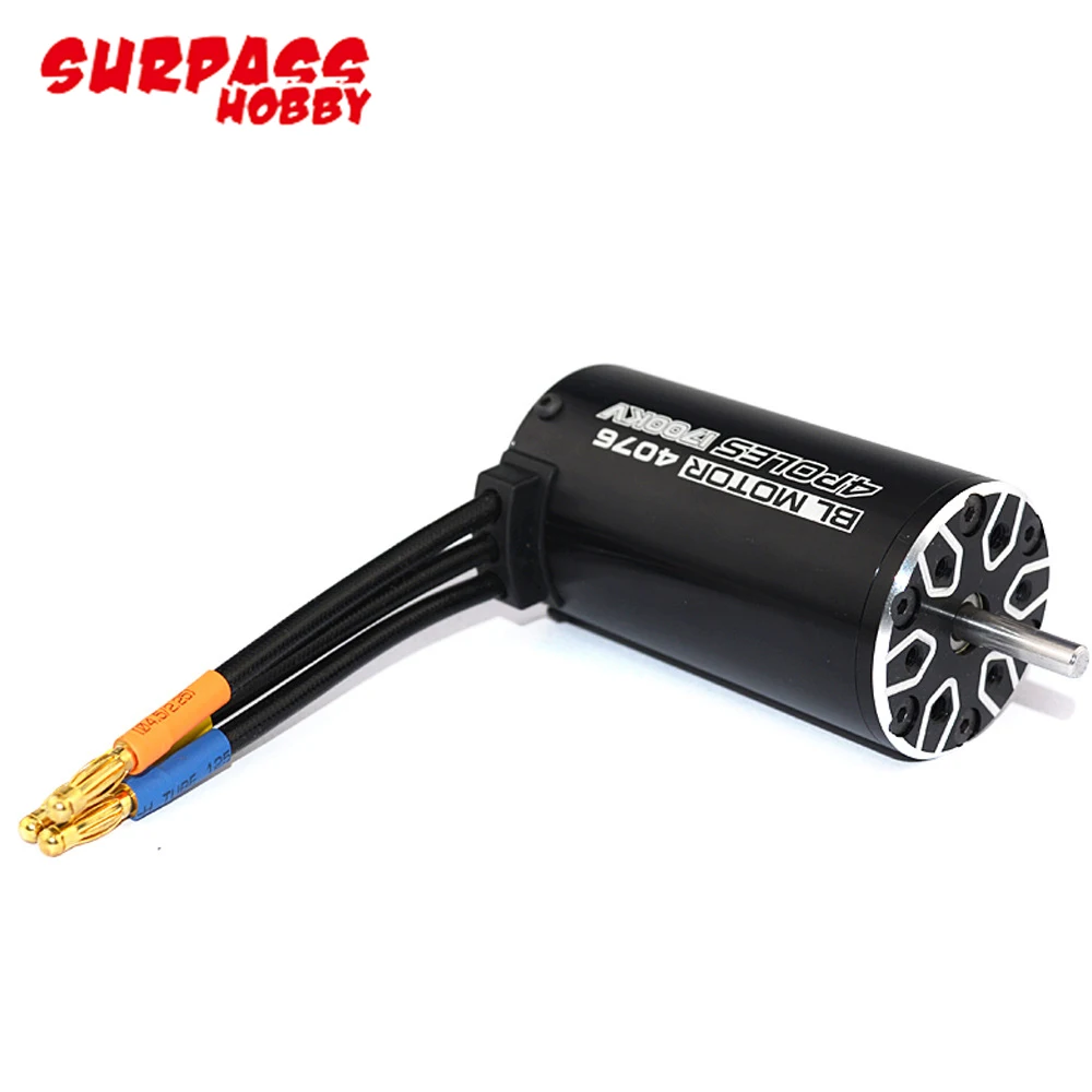 2 шт./компл. 4076 2250KV 2000KV 1700KV 1350KV Бессенсорный бесщеточный мотор 120A ESC комбо набор для 1/8 RC автомобилей Грузовик