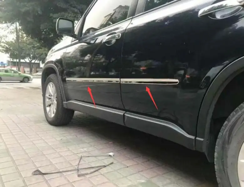 Молдинговая полоса из нержавеющей стали для боковой двери Накладка Nissan X Trail T31 2007