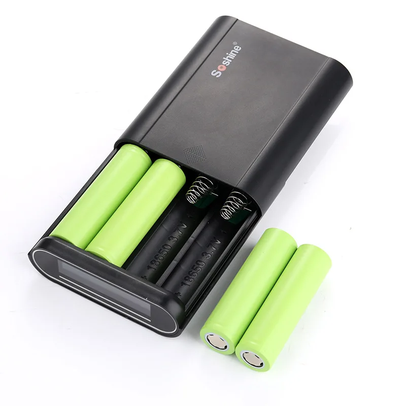 SoShine E3 4x18650 батарея Портативное зарядное устройство для iPhone Samsung Мобильный USB