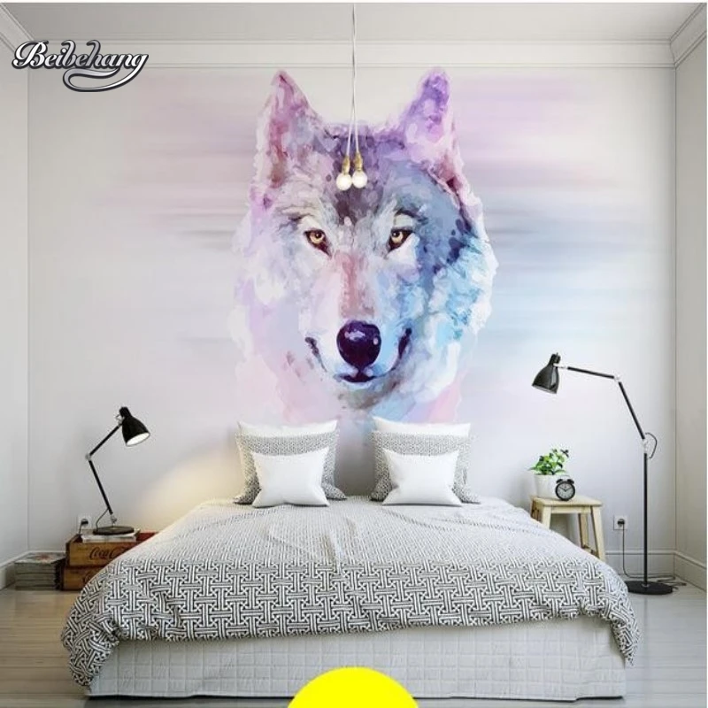 Beibehang Custom tiger photo wallpaper abstract art background 3d living room large for walls 3 d | Обустройство дома