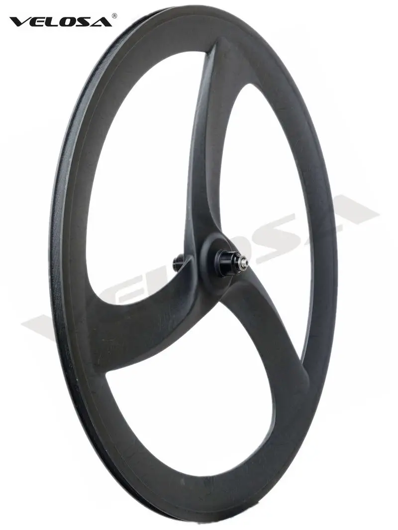 Углеродное колесо Tri Speck/3 spoke карбоновое 56 мм для