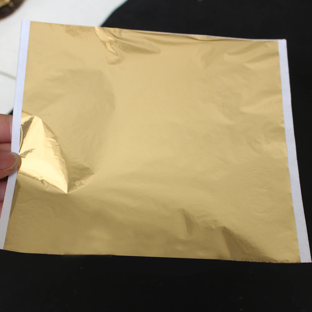 100 шт Тайвань захватывающий античный медный листочек блестящий имитация