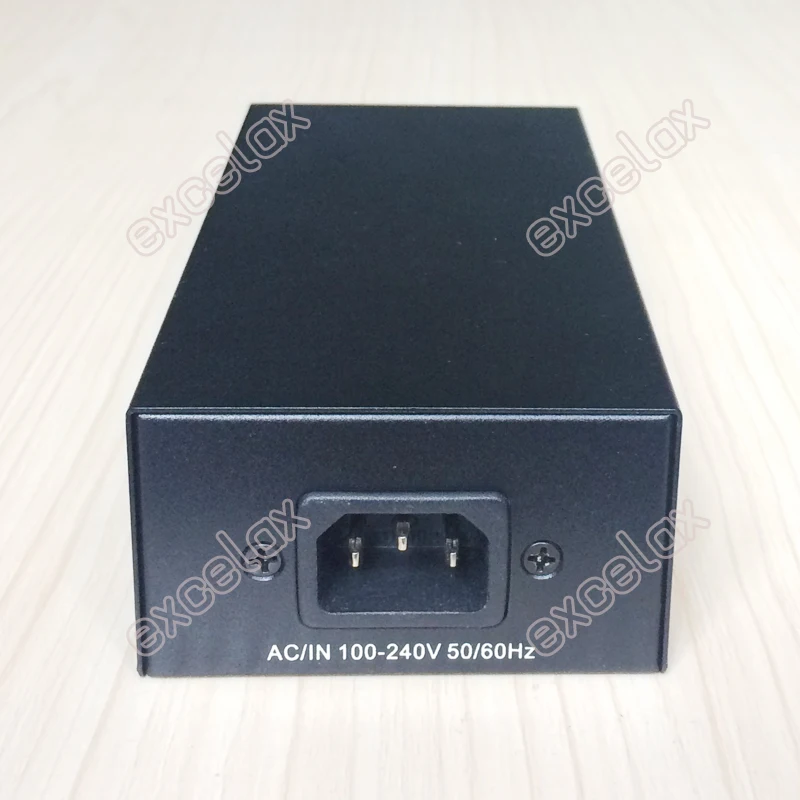 1000 м гигабитный Однопортовый IEEE802.at 4 пары 56 в 60 Вт AC100 ~ 240 В высокомощная сеть PoE