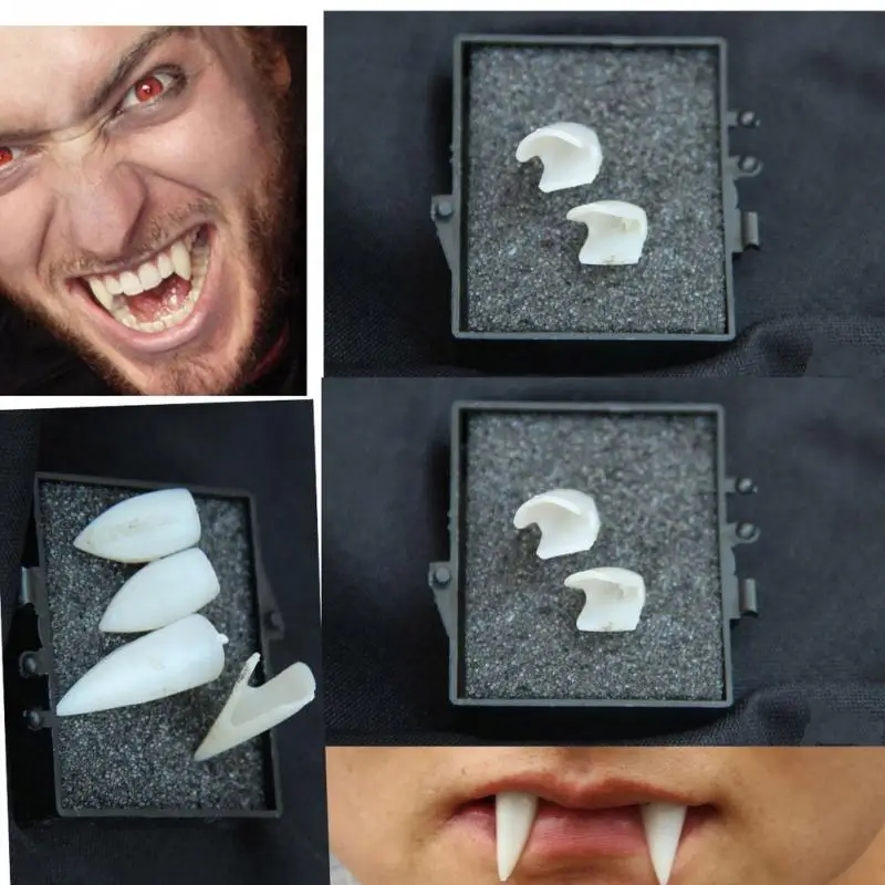 Комплект из 4 предметов с забавными фальшивыми зубцами страшное платье для