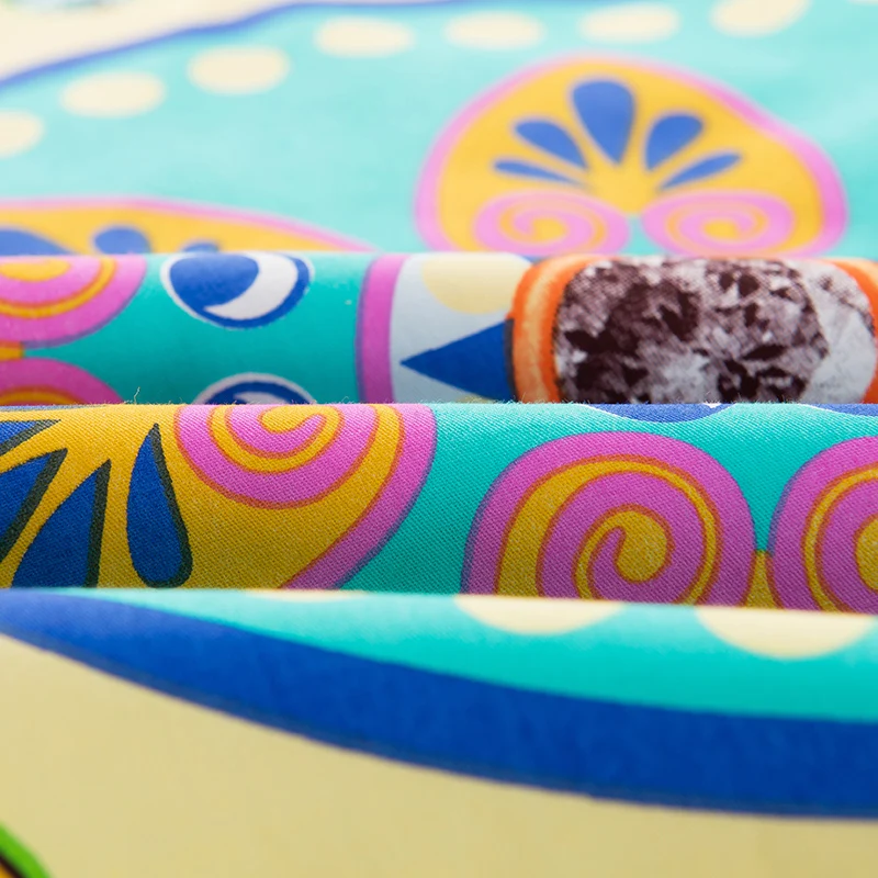 Комплект постельного белья UNIHOME из 100% хлопка в богемном стиле бохо с розовыми