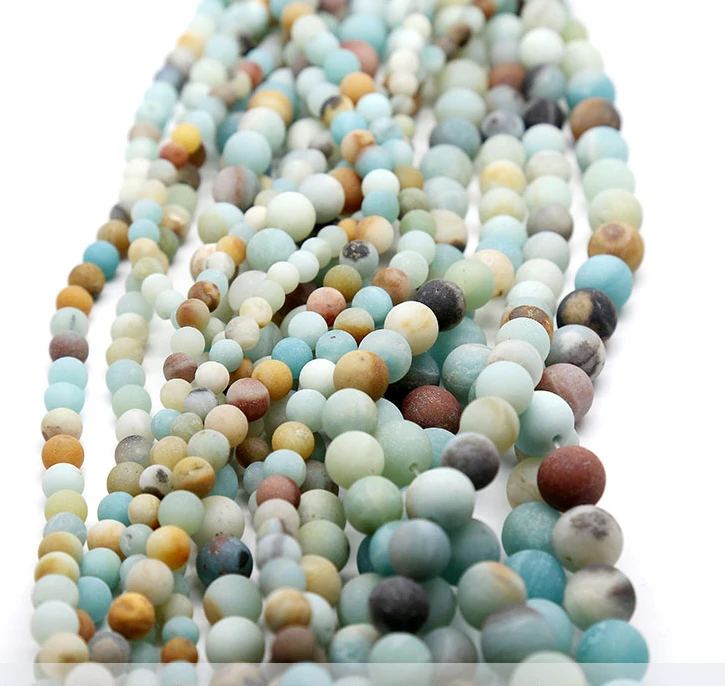 Браслет Amazonite matta из натурального камня мужские ювелирные изделия разделители