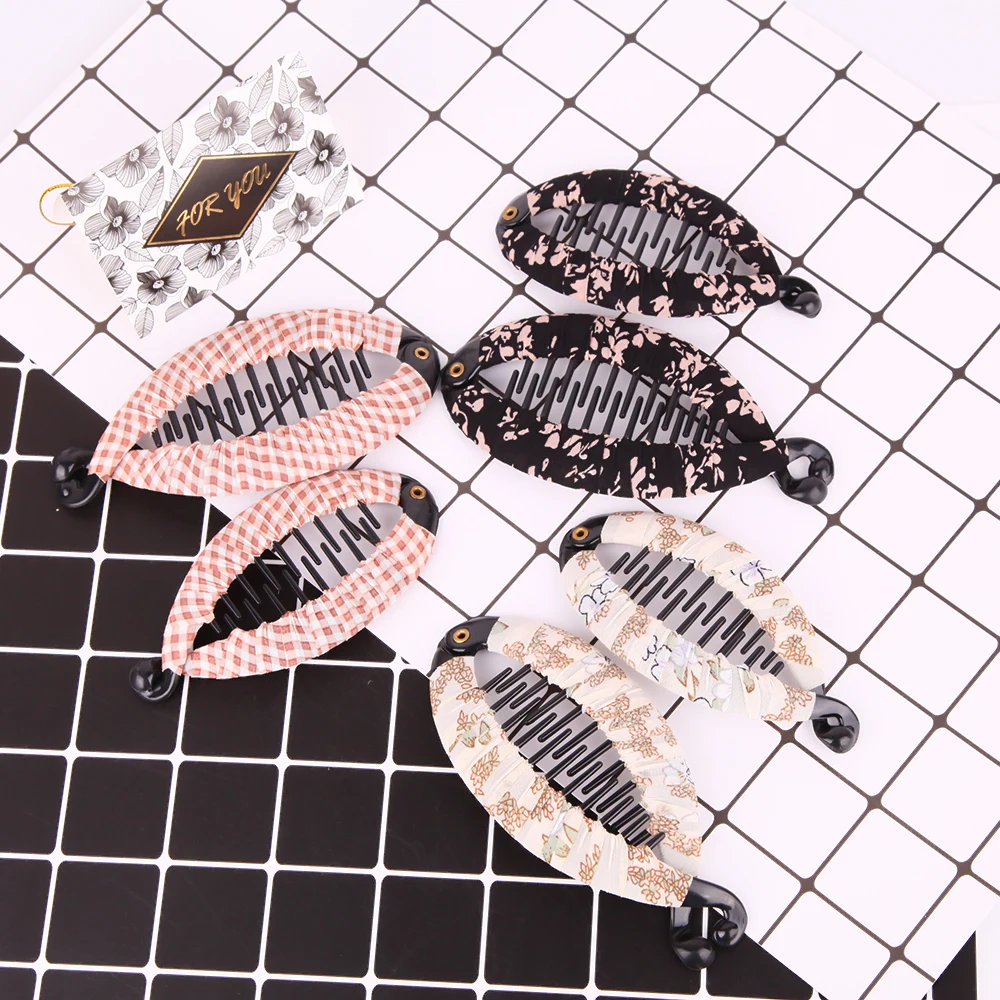 Женская заколка для волос в форме толстой рыбы с жемчужинами и горным хрусталем