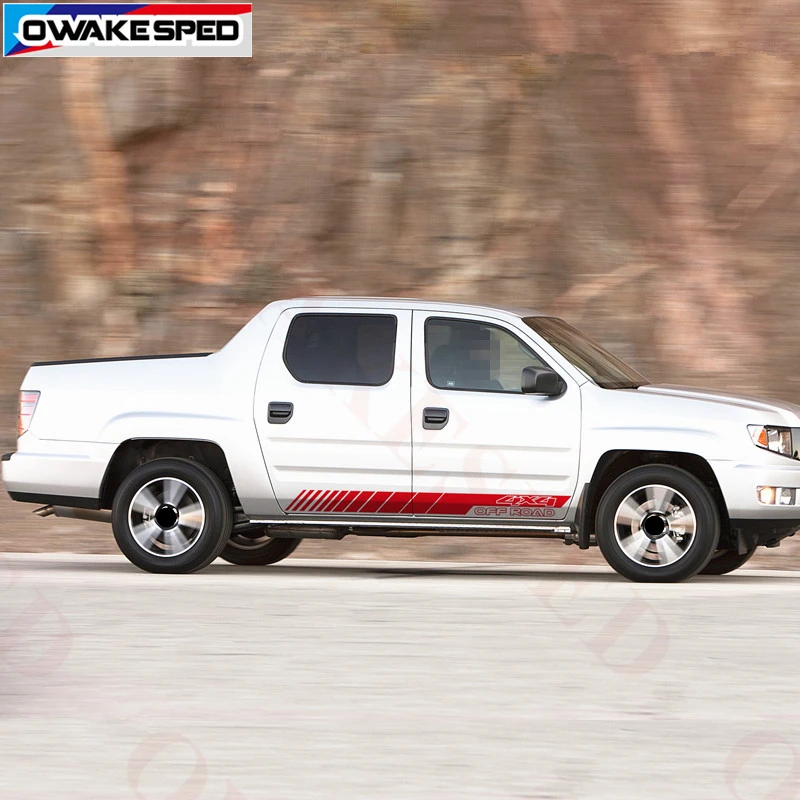Спортивные полосы виниловые наклейки для Honda Ridgeline OFF ROAD 4X4 графика автомобильная