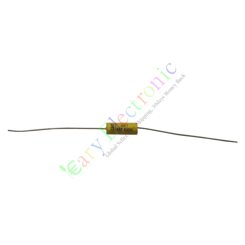 Оптовая и розничная продажа 100 шт. желтый длинный свинцовый осевой полиэфирный