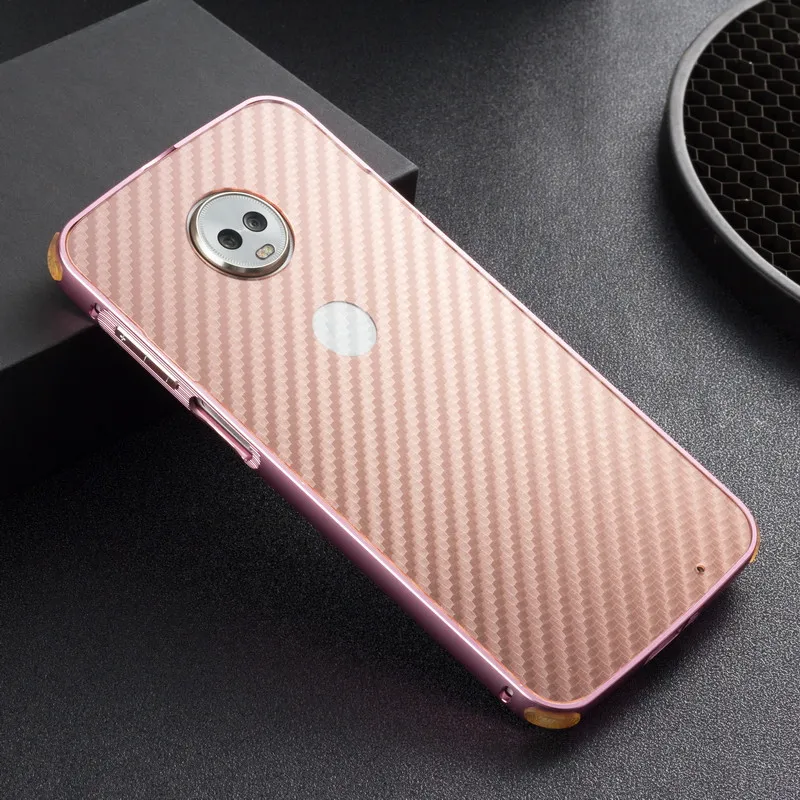 Роскошный металлический бампер, Жесткий Чехол для Motorola MOTO Z3 Play Z2 Force 2в1, чехол из углеродного волокна для MOTO Z2 Play X4, чехол