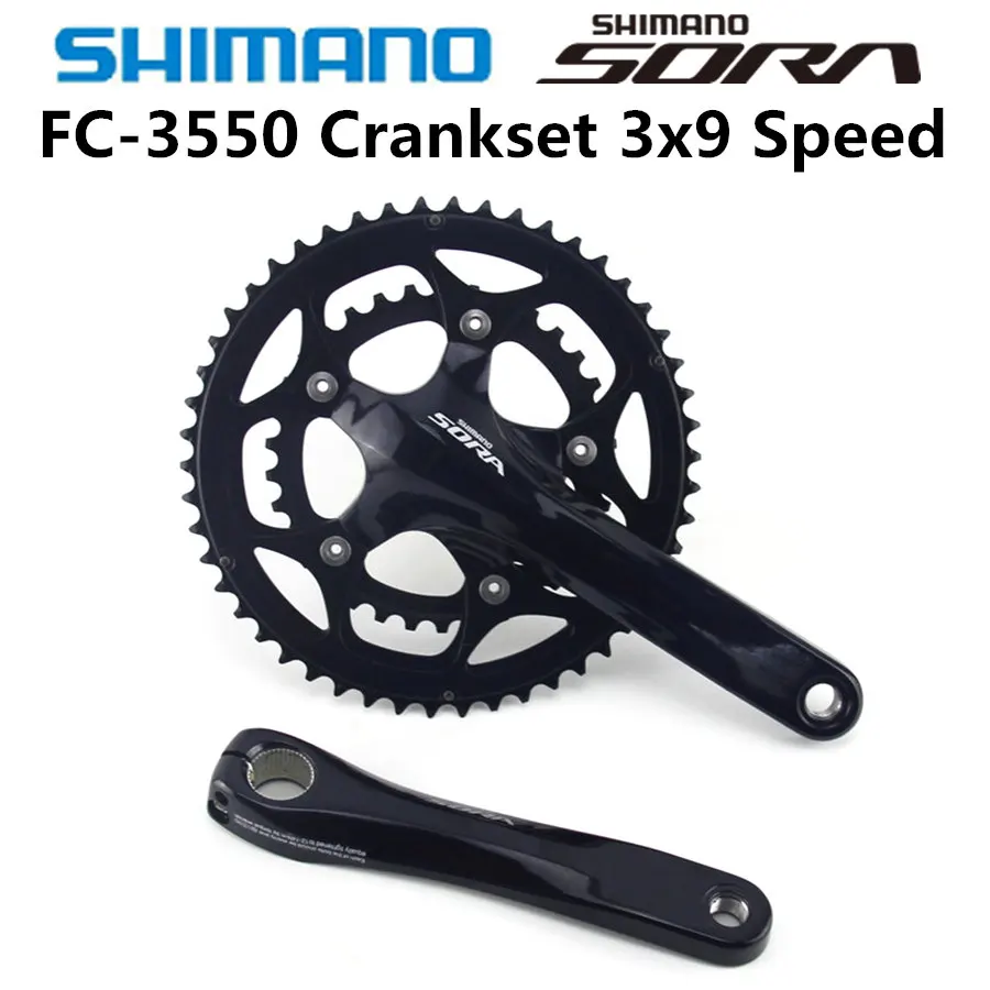SHIMANO SORA FC 3550 шатун дорожный 3500 2x9 Speed 50 34T 175 мм|Шатун и передняя звездочка