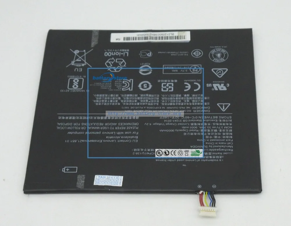 Оригинальный аккумулятор BBLD3372D8 9000 мАч 33 3 Вт для LENOVO IdeaPad Miix 320-10ICR 80XF008QGE 80XF003SGE