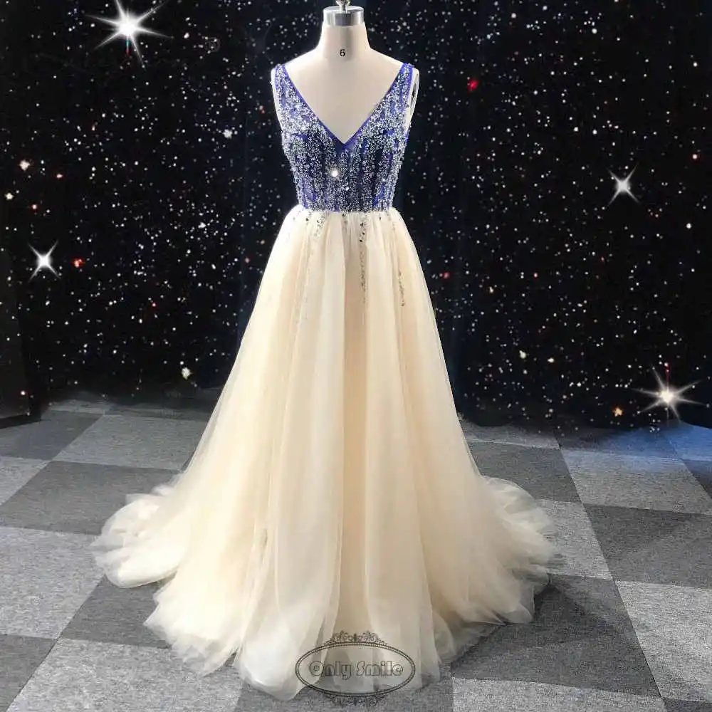 picture color Sky Blue Celebrity Dresses selena gomez Sexy Backless Elegant See Through High Split celebrity evening dresses Vestido de Festa - Цвет: picture color