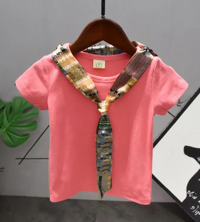 T-shirts Комплекты одежды для маленьких мальчиков летняя модная Матросская футболка+ белые шорты Одежда для маленьких мальчиков Детский костюм для детей 2-6 лет - Цвет: T-shirts