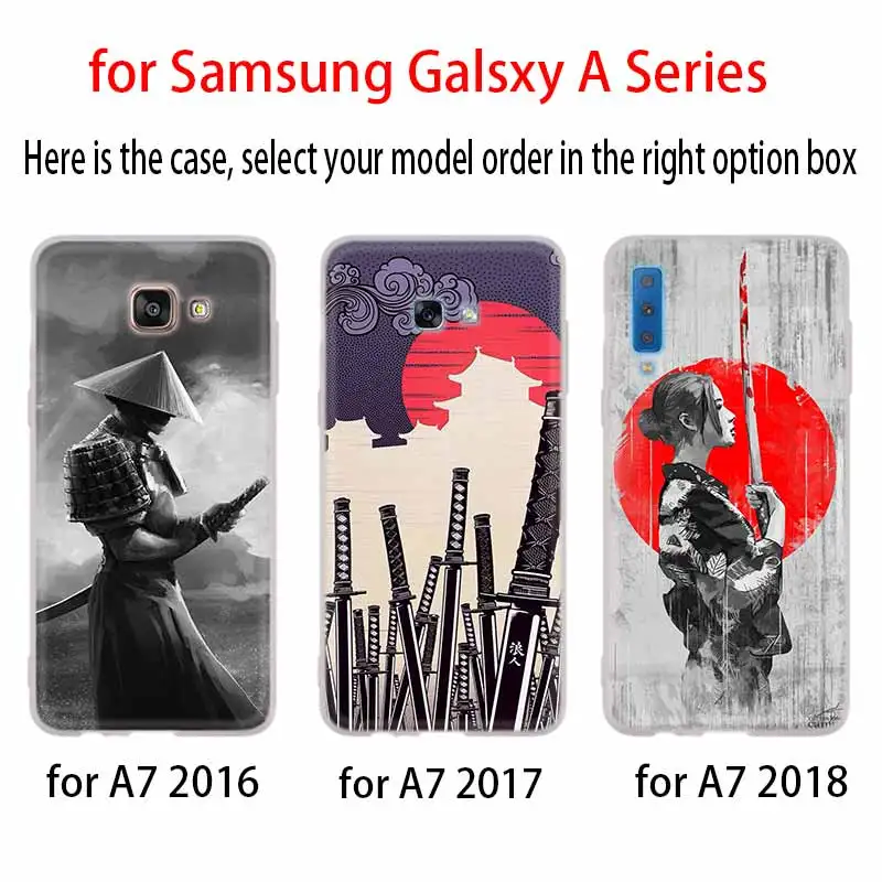 Япония пластичный монтаж меч самурая чехол для Samsung Галактики