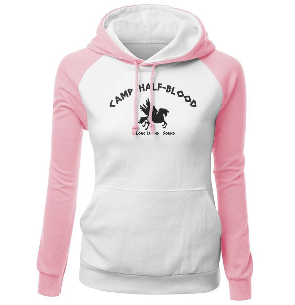 

Hoody For Female 2018 New Autumn Fleece Winter Sweatshirts Print Camp Half Blood Demigods Animal Kawaii Women's Tracksuits Kpop