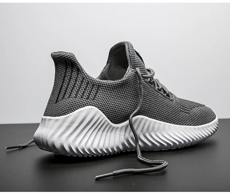 Кроссовки мужские дышащие Flyknit мужские s Легкая спортивная обувь уличный большого размера Masculino Adulto поддержка прямой доставки 39-47