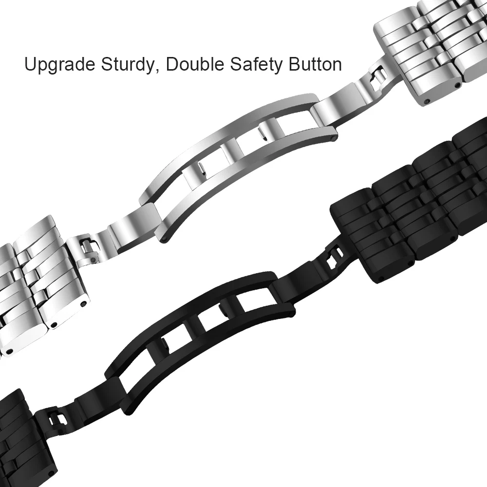 Для Apple Watch Band 38 мм 42 ремешок из нержавеющей стали 7 звеньев Смарт-часы