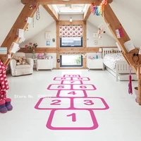 hopscotch vinyl floor sticker for kids room removable home decoration game room custom color available floor art decals za863
