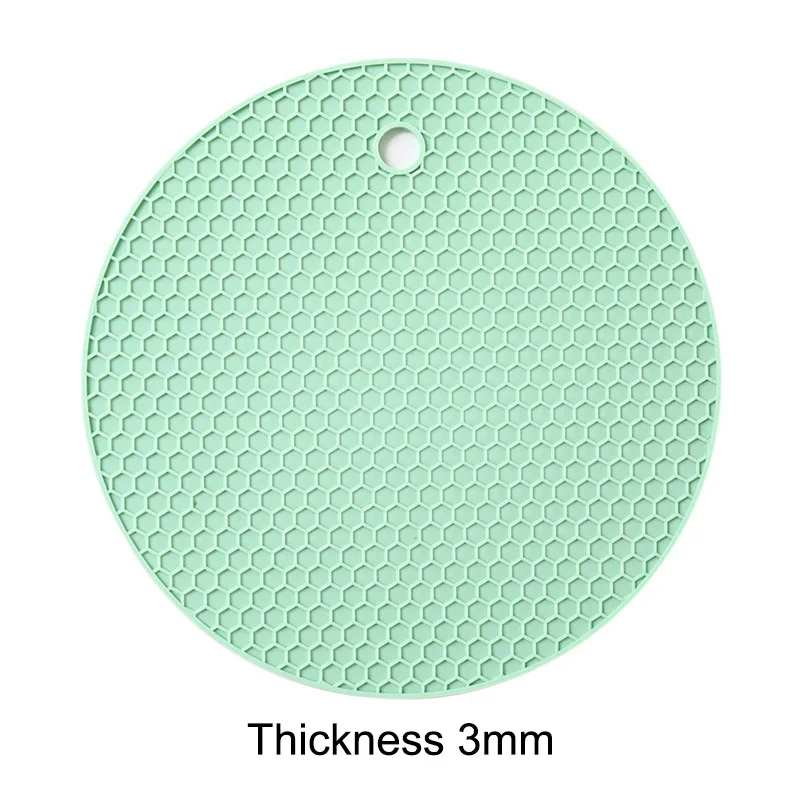 3mm Light Green Силиконовая чашка коврик красочные желе фрукты форма подставка Творческий нескользящий изоляционный коврик термостойкие подставки - Цвет: 3mm Light Green