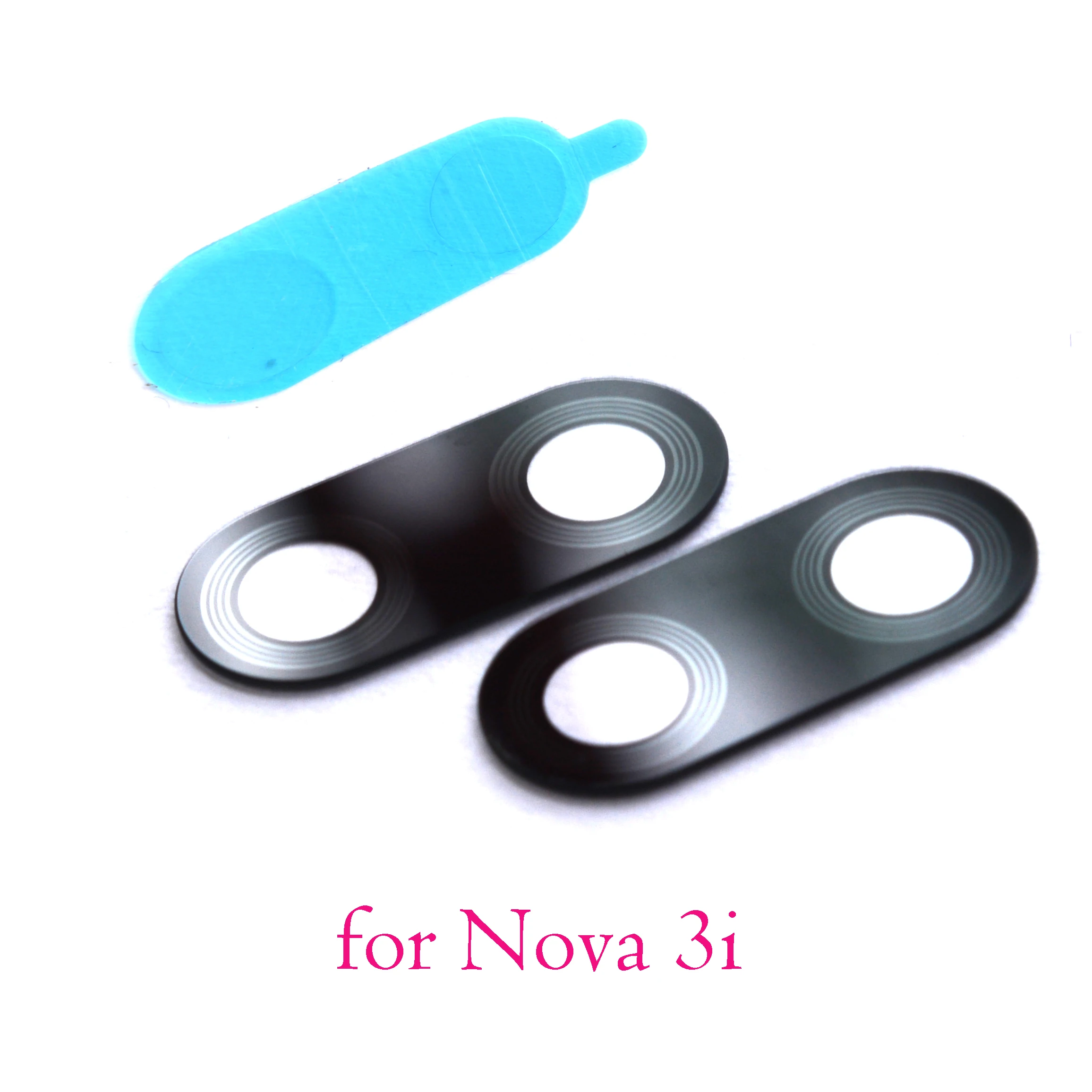 2x new original rear back camera glass lens for Huawei Nova 3 3i Nova3 Nova3i with sticker | Mobile Phone Flex Cables
