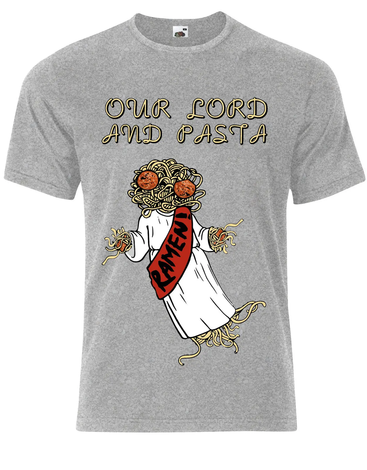 Летающие спагетти Monster Atheist FSM Pastafarian Ramen Мужская футболка Топ AG58 летняя с круглым