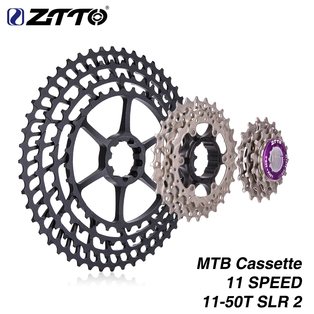 ZTTO 11Speed SLR 2 кассеты 11 50T широкий коэффициент Сверхлегкий 360g CNC Freewheel MTB горный
