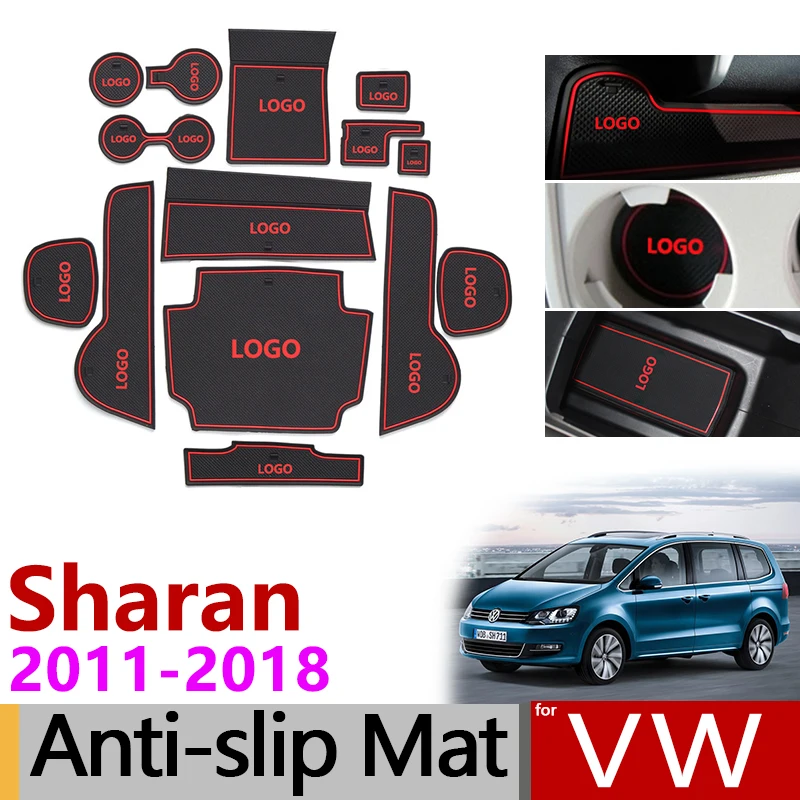 Противоскользящий коврик для разъема ворот резиновые подставки Volkswagen Sharan 7N SEAT