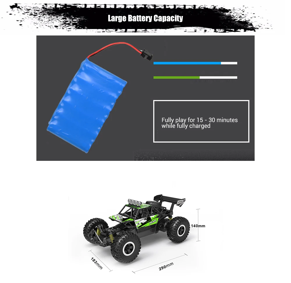Flytec SL156A 1/18 4WD RC автомобили внедорожный автомобиль Высокая скорость 16 км/ч пульт дистанционного управления скалолазание гусеничный противоскользящие шины подарок для детей