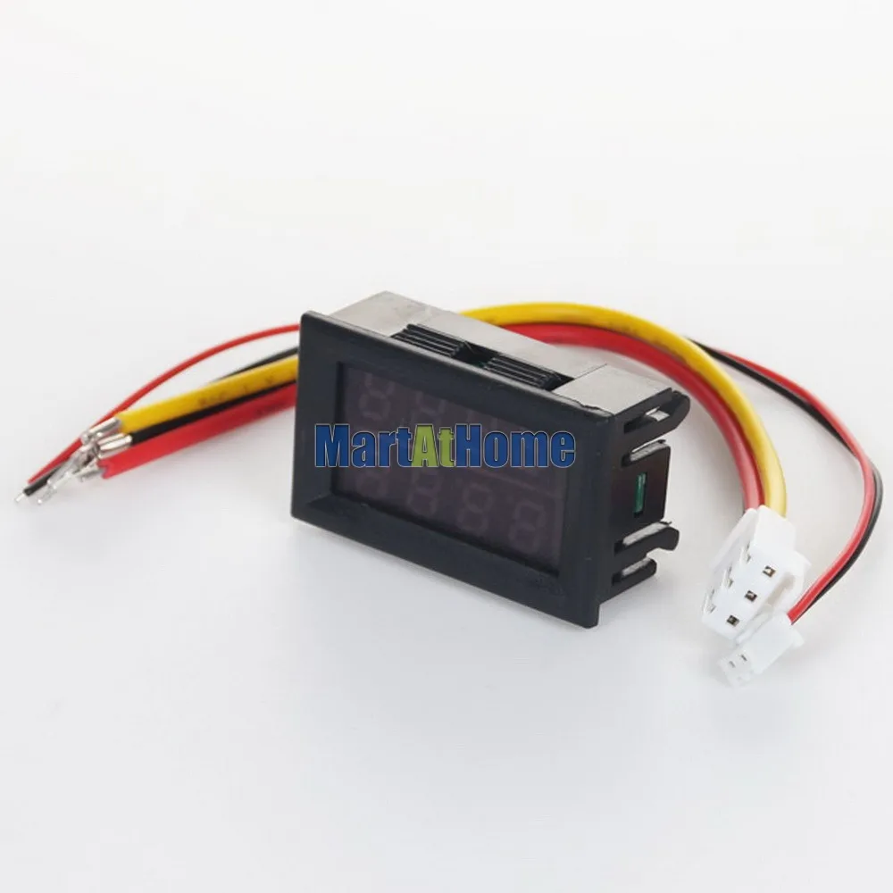 Argedo 50 компл./лот DC 0-100V 50A 0,2" двойной светодиодный цифровой вольтметр Амперметр+ 50A 75mV постоянного тока шунт# BV261@ SD