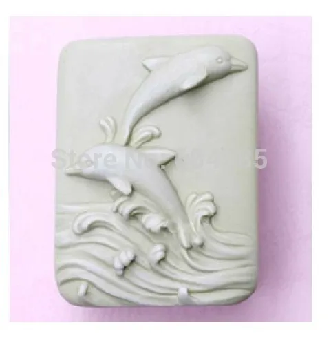 Новинка силиконовая форма для мыла с милыми дельфинами 2 5 дюйма|silicone soap mold|craft