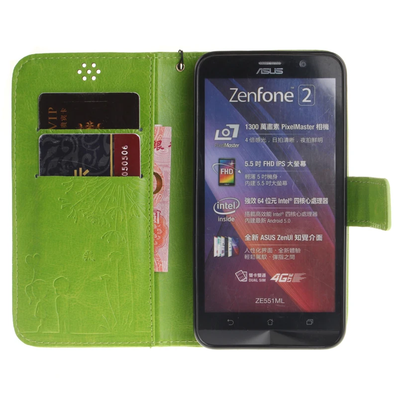 Для Asus Zenfone 2 ZE550ML ZE551ML ZE550 ZE551 ZE 550 551 мл кожаный чехол для телефона ASUS Z00AD Z008D