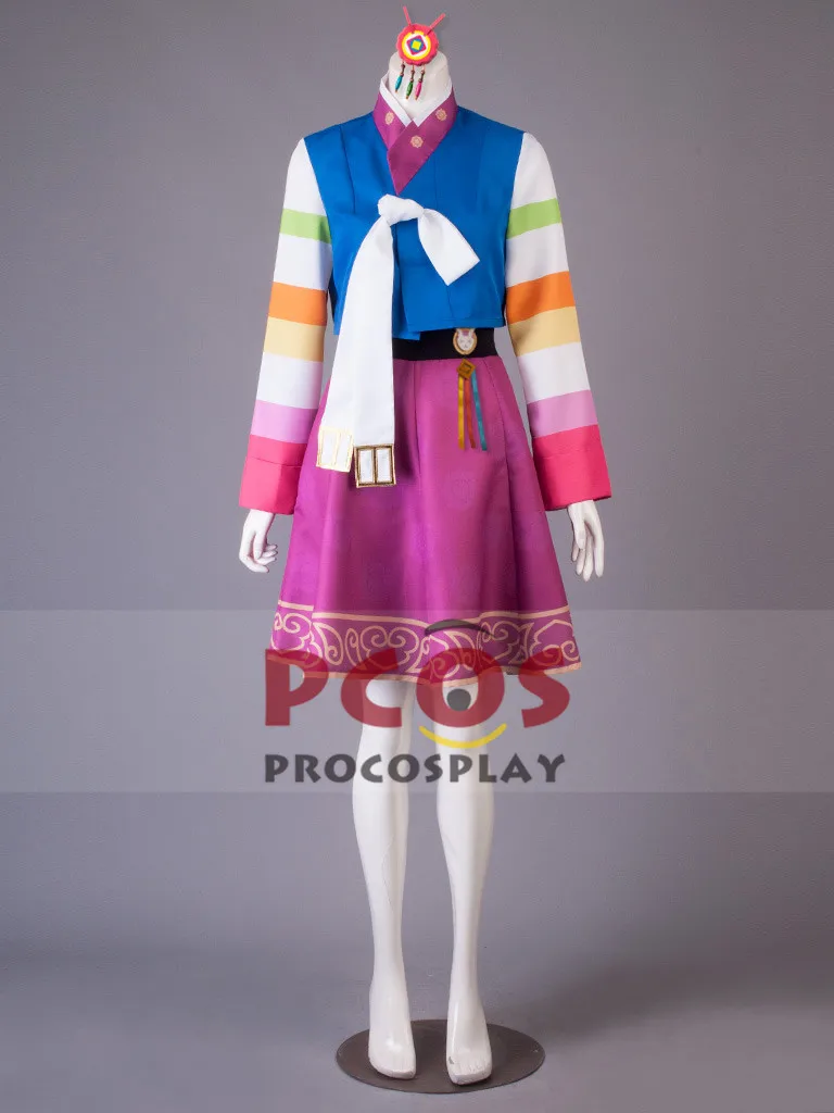 Новый Год Петуха D.Va Charlet Чун Hana песня Косплэй Korea Hanbok 한복 костюм mp003627|cosplay costumes