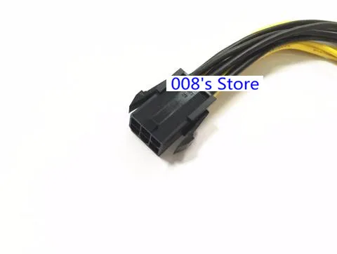 Новый кабель питания для ПК 20 см ЦП Molex 6 Pin to 2 PCI-e 8 (6 + 2) 18AWG разъемы графической