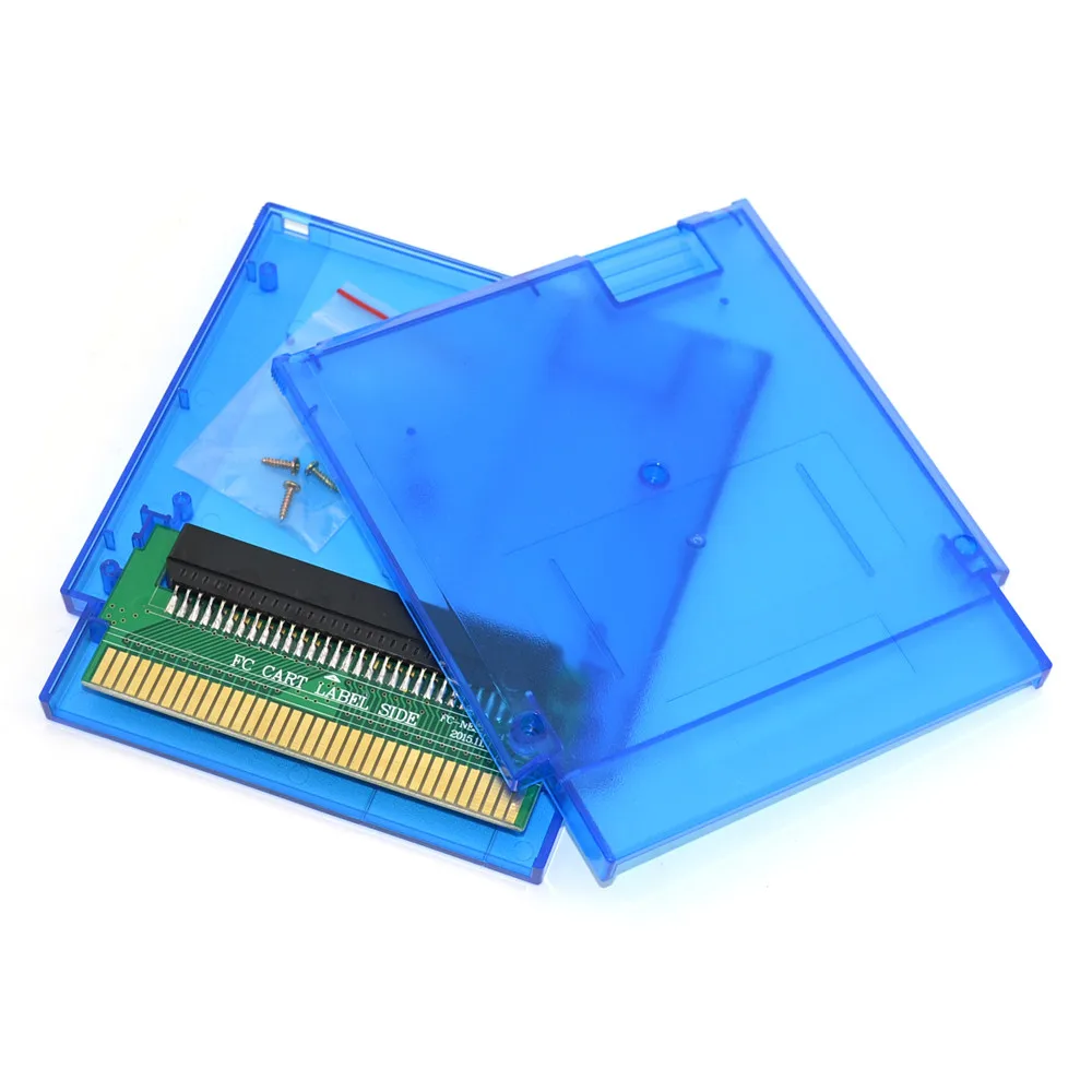 Бесцветный Для Famicom FC 60 Pin для NES 72 Pin адаптер конвертер с картриджем чехол и винт для NES - Цвет: Бесцветный