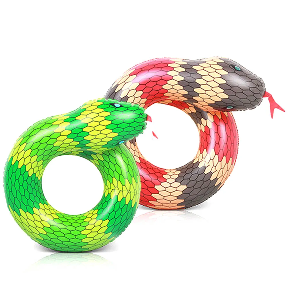 Летнее 3D кольцо для плавания в виде змеи цветной надувной поплавок бассейна