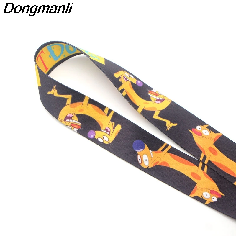 Брелок для ключей P3539 Dongmanli с милым котом ремешки идентификационных карт