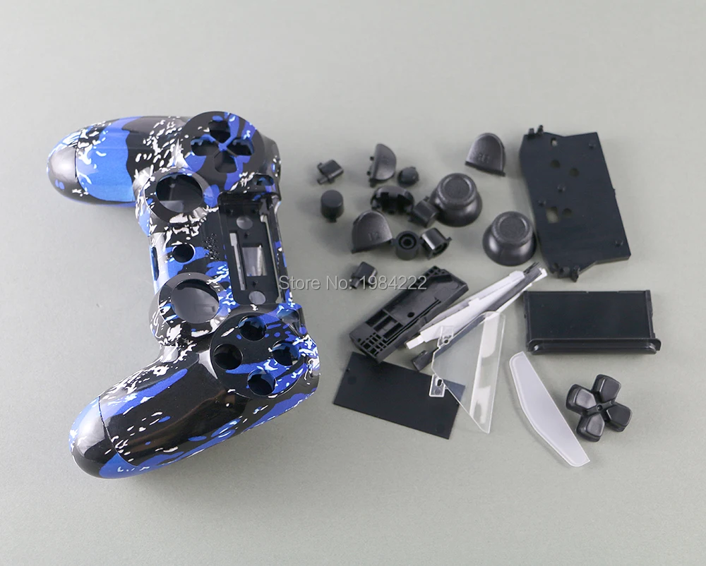 OCGAME 10 компл./лот Камуфляжный Корпус чехол с полным набором кнопок для PlayStation 4 PS4 JDM