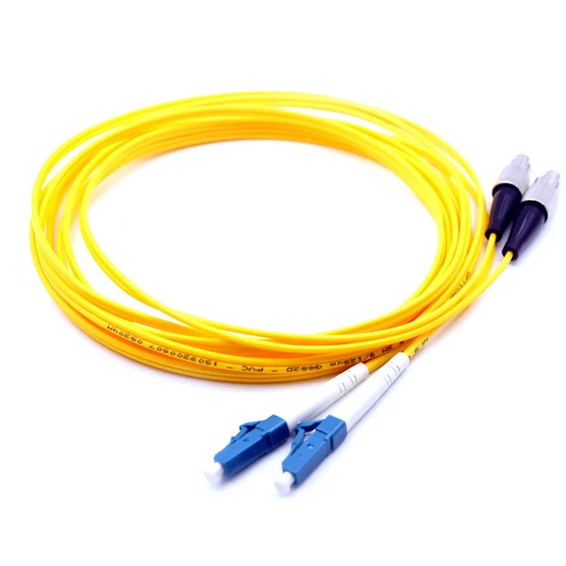 

10 шт. LC к FC PC UPC волоконно-оптический патч-корд одномодовый дуплексный sm dx 3 м метров 3,0 мм ПВХ FTTH оптический кабель
