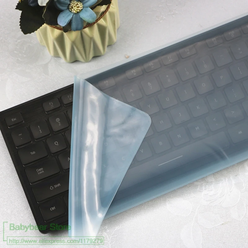 flat blue Силиконовая клавиатура защитная крышка для lenovo Essential Беспроводная клавиатура настольный компьютер все в одном ПК KBRFBU71 клавиатура кожа - Цвет: flat blue