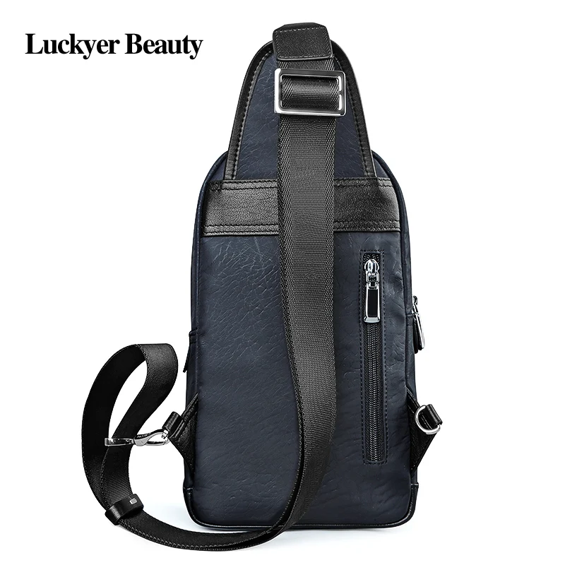 Luckyer Beauty пояса из натуральной кожи для мужчин курьерские Сумки повседневное
