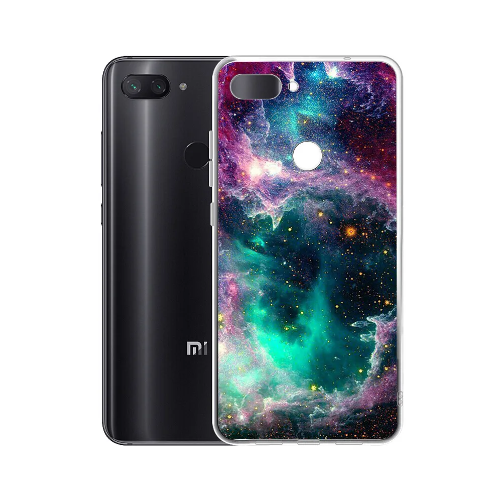 Мягкий силиконовый чехол для телефона IYICAO Fantasy Nebula Space Stars Xiaomi Mi 9 8 SE 6 A1 A2 Lite F1 MIX2S MIX3