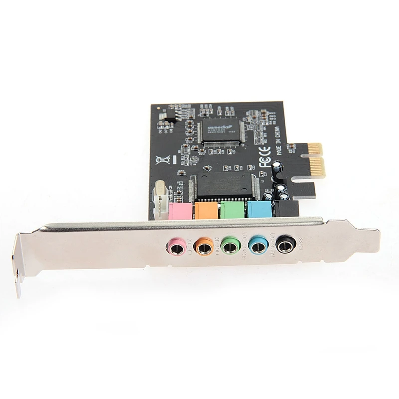 Новая звуковая карта Pci Express E 5 1 канальная Cmi8738 Аудио Звуковая W/низкопрофильный