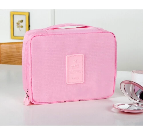 pink Косметичка для макияжа женская косметичка несессер Beautycase Дорожный чемодан-органайзер косметичка сумочка косметичка - Цвет: pink