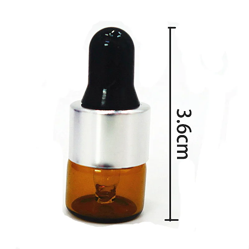 Пустая бутылка из янтарного коричневого стекла 20 шт./лот 1 мл|cosmetic bottle|bottle emptyperfume