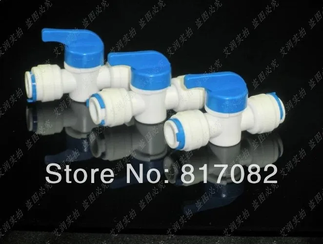 3-компонентный прямой шаровой клапан 3/8 &quotPush-in 3/8&quot быстроразъемные фитинги для